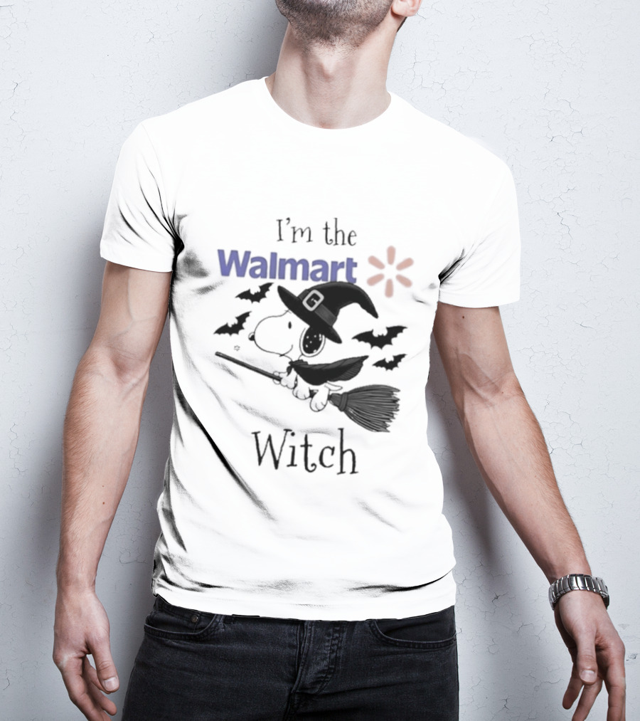 I'm The Walmart Witch Snoopy Halloween 2026 Broomstick Magic T-Shirt
