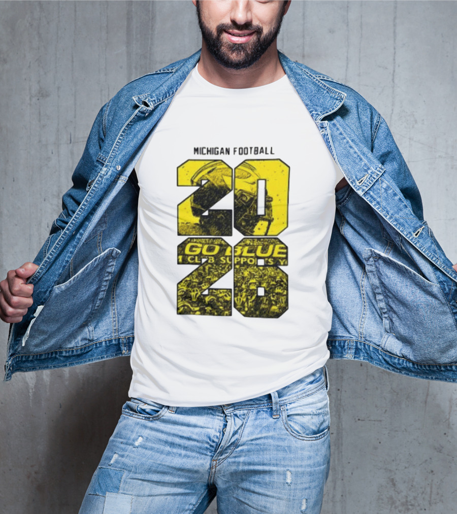 Michigan Football 2026 Go Blue Support T-Shirt