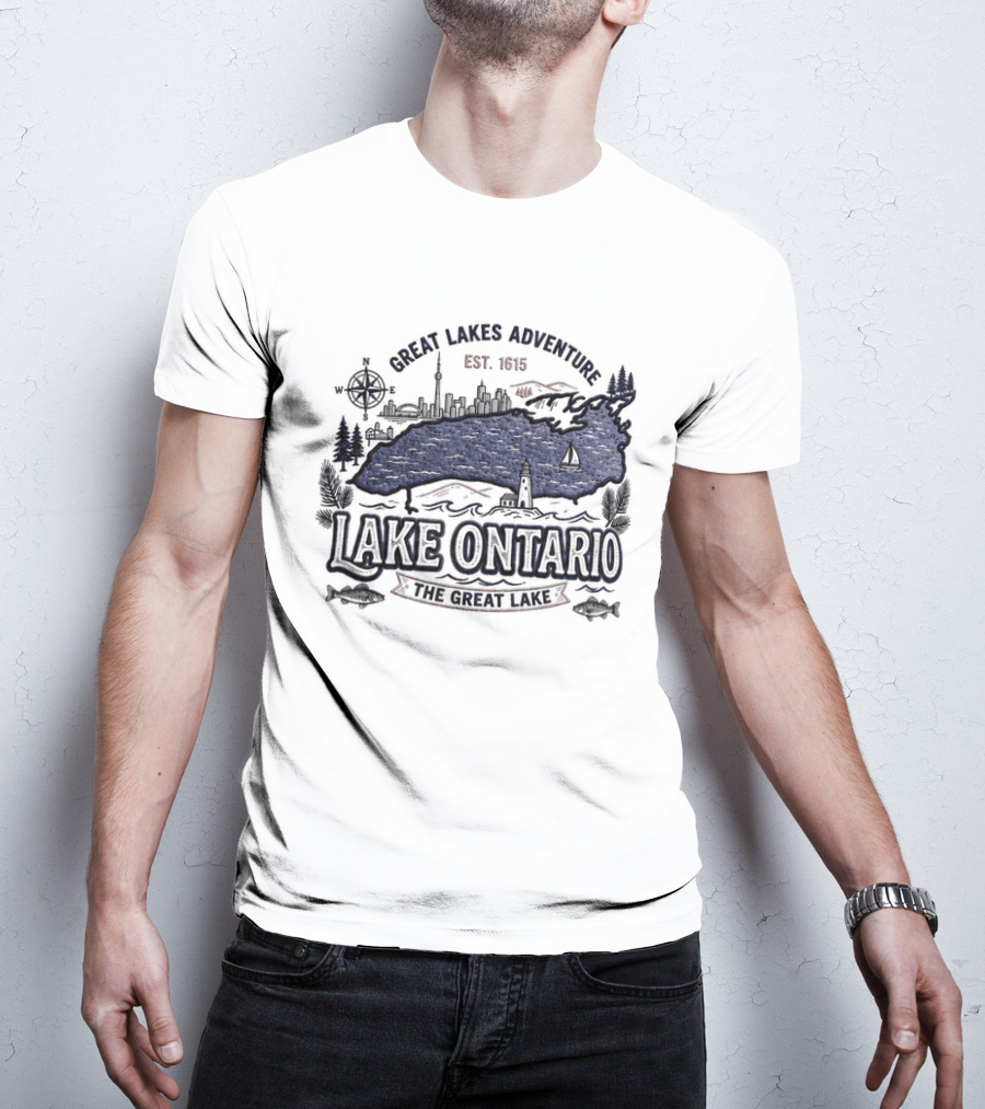 Great Lakes Adventure Lake Ontario Est 1815 The Great Lake T-Shirt