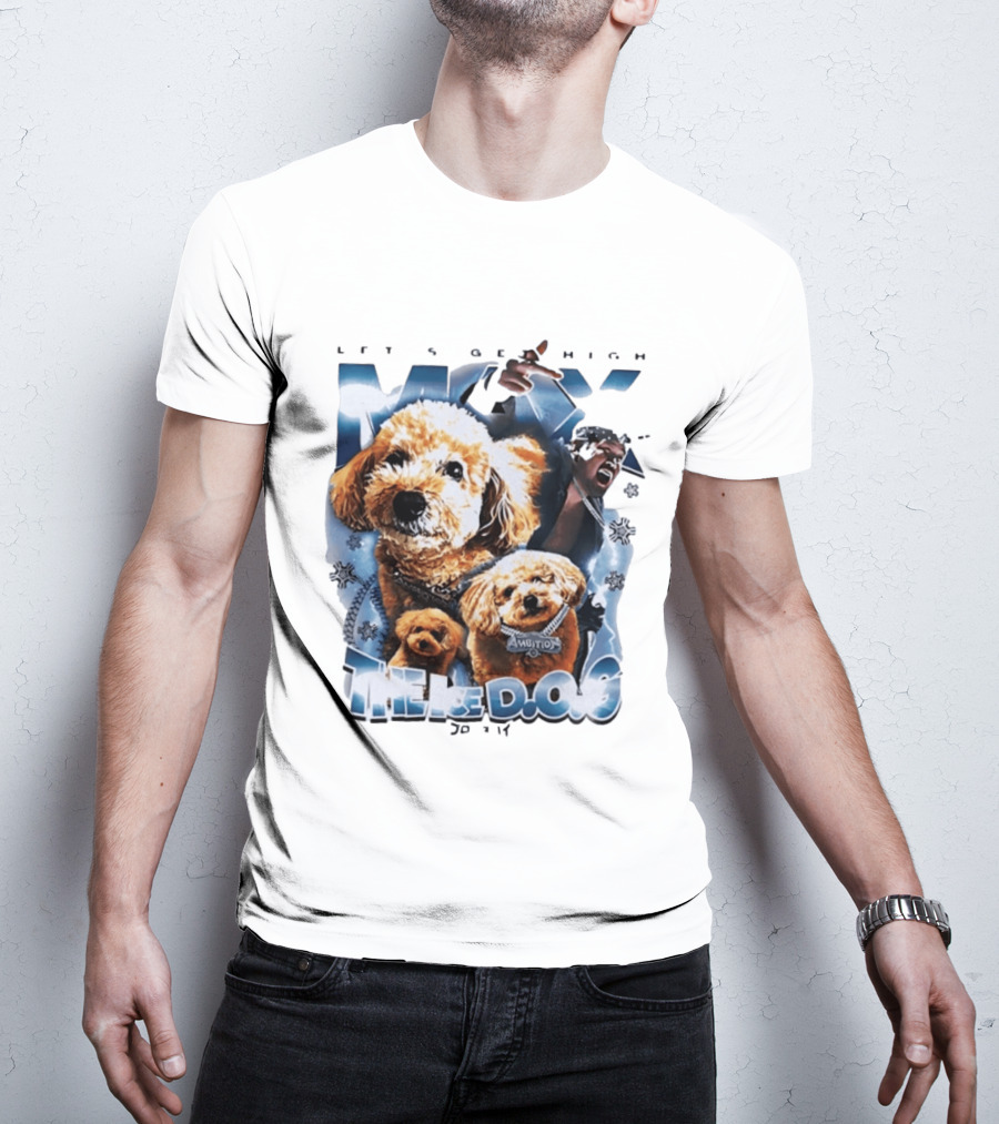 Max The Ice DOG Let's Get High NJPW Pro Wrestling Ambition T-Shirt