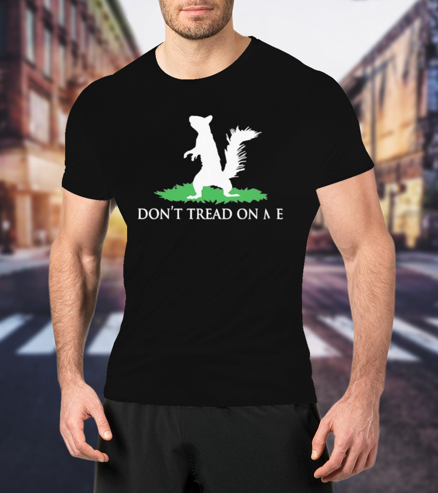 Don't Tread On Me Squirrel Gadsden Flag Missing Letter Puzzle T-Shirt