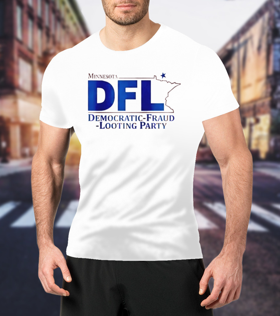 Minnesota DFL Democratic Fraud Looting Party Map Star T-Shirt