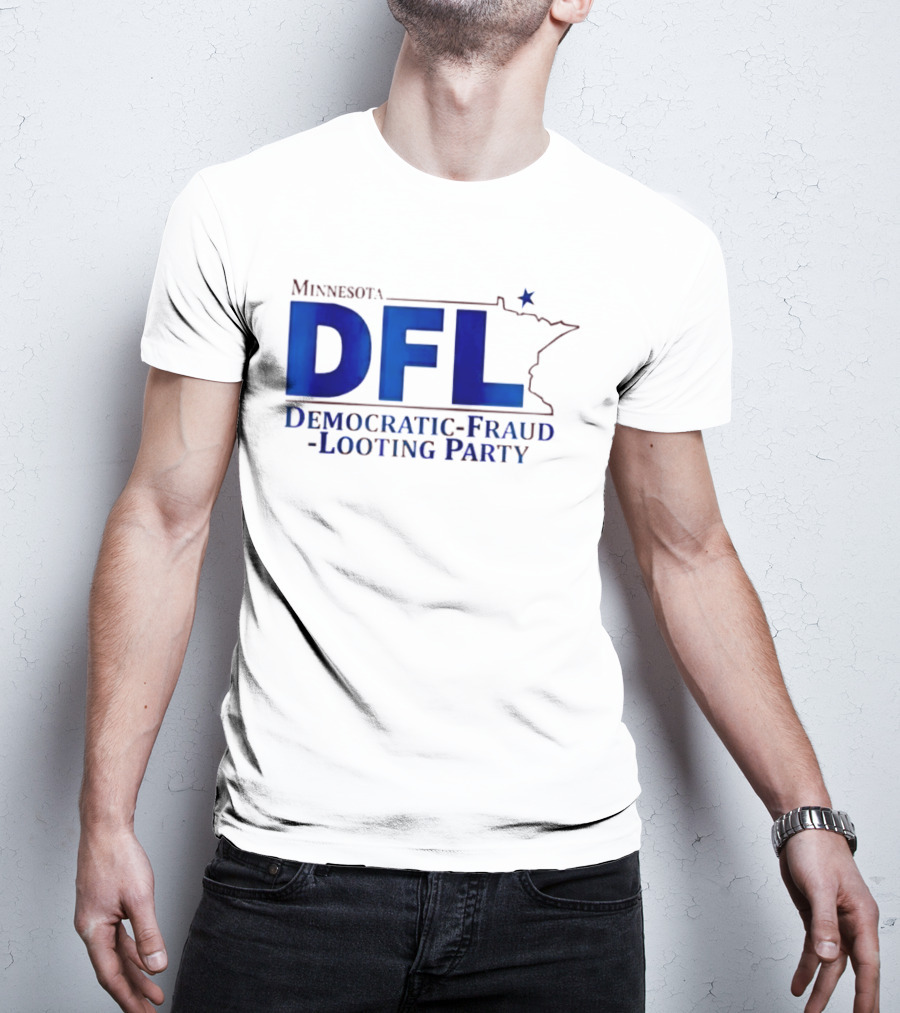 Minnesota DFL Democratic Fraud Looting Party Map Star T-Shirt