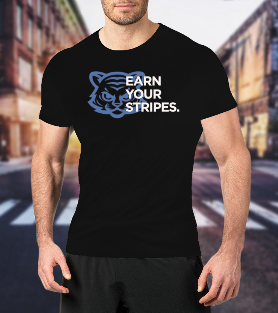 Detroit Tigers Earn Your Stripes MLB T-Shirt