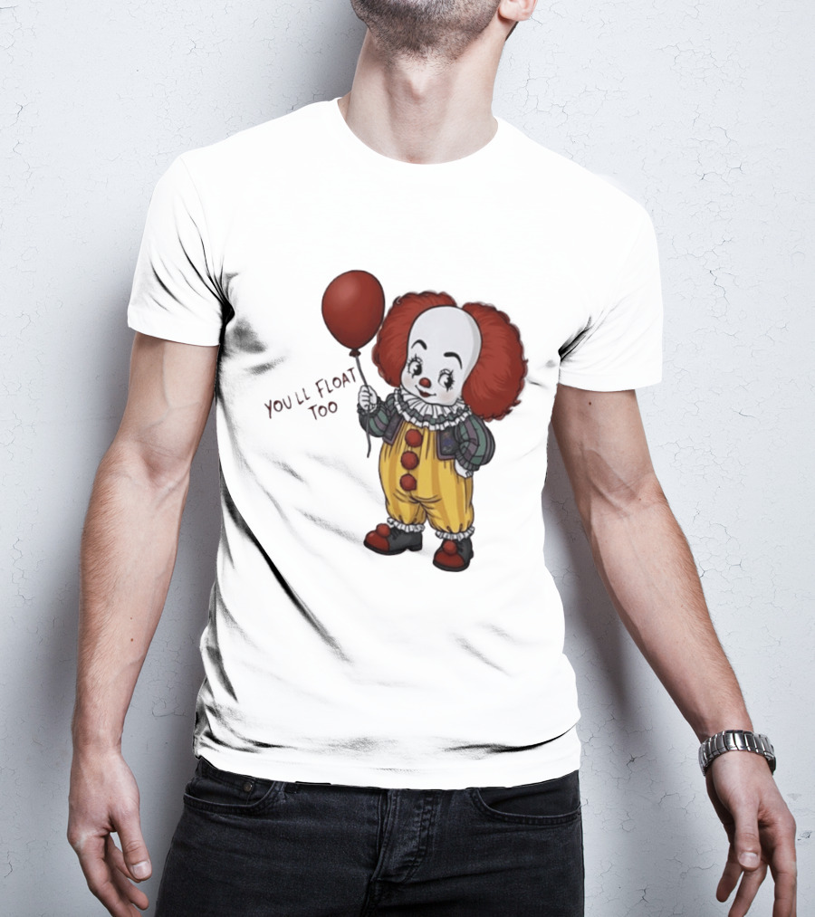 Pennywise Clown You'll Float Too Red Balloon T-Shirt