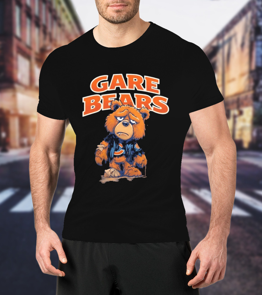Gare Bears Sad Bear Chicago Bears Football T-Shirt