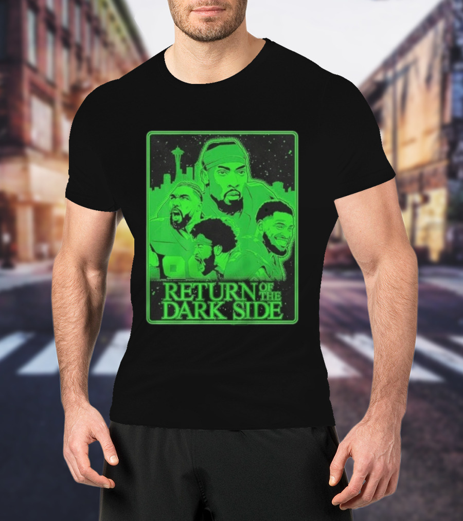 Seattle Seahawks Return Of The Dark Side Skyline Players Green Sports T-Shirt
