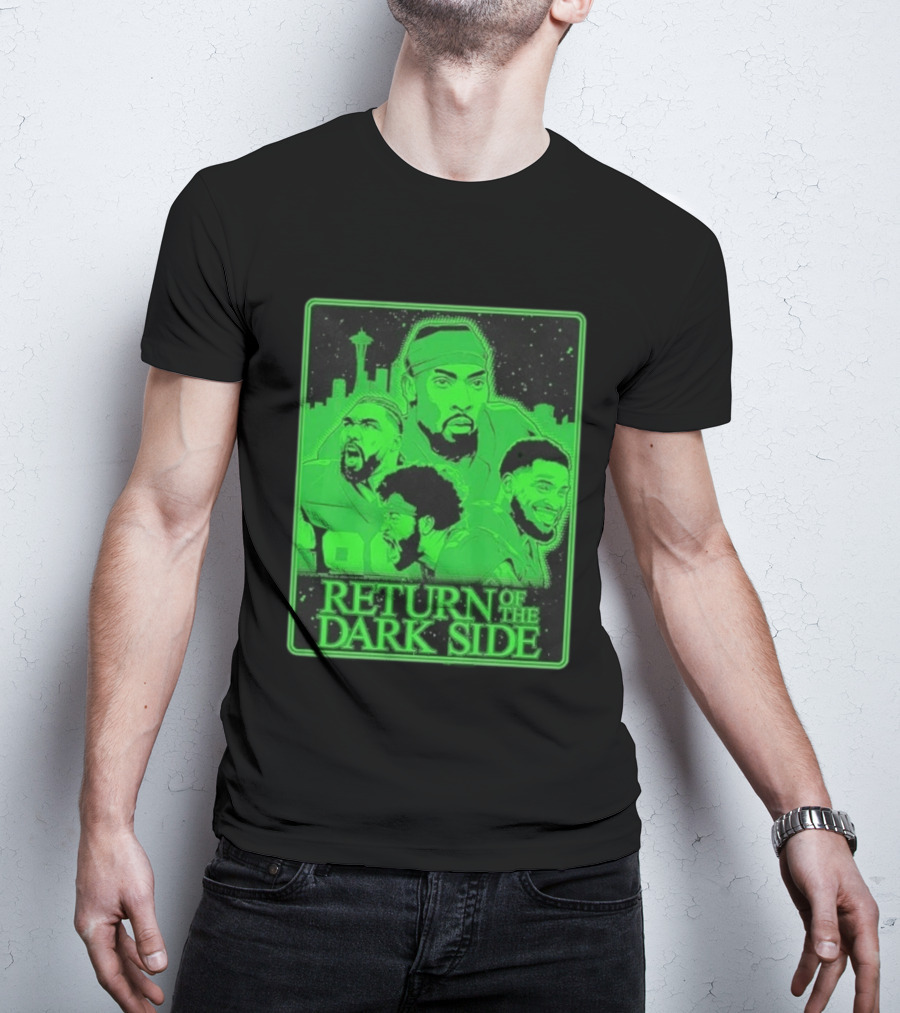 Seattle Seahawks Return Of The Dark Side Skyline Players Green Sports T-Shirt