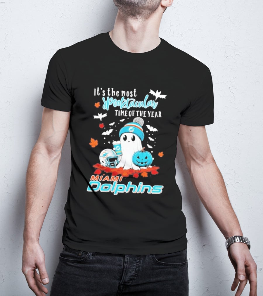 Miami Dolphins Halloween 2026 Most Spooktacular Time Of The Year T-Shirt