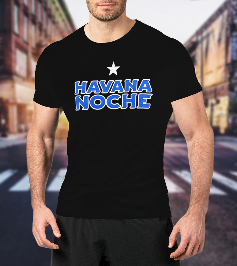 Havana Noche Star Decoration Cuba Night Travel T-Shirt