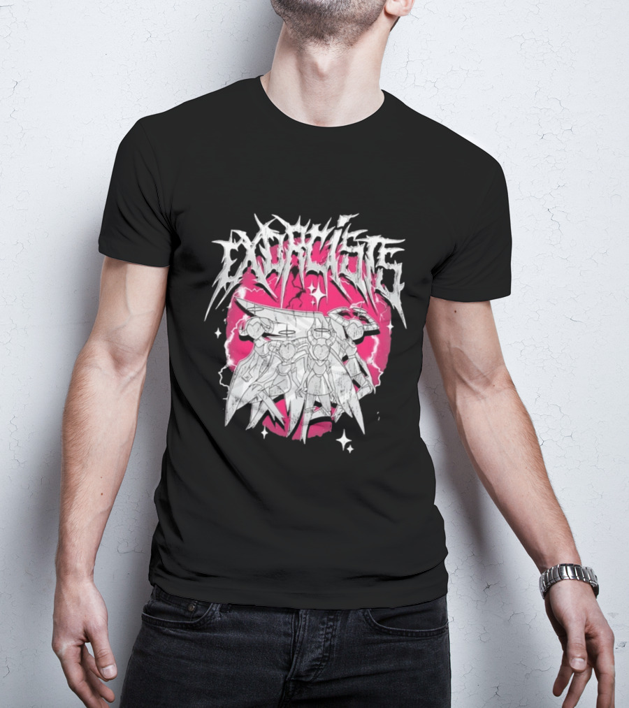 Exorcist Hazbin Hotel Metal Style Adam Lute T-Shirt