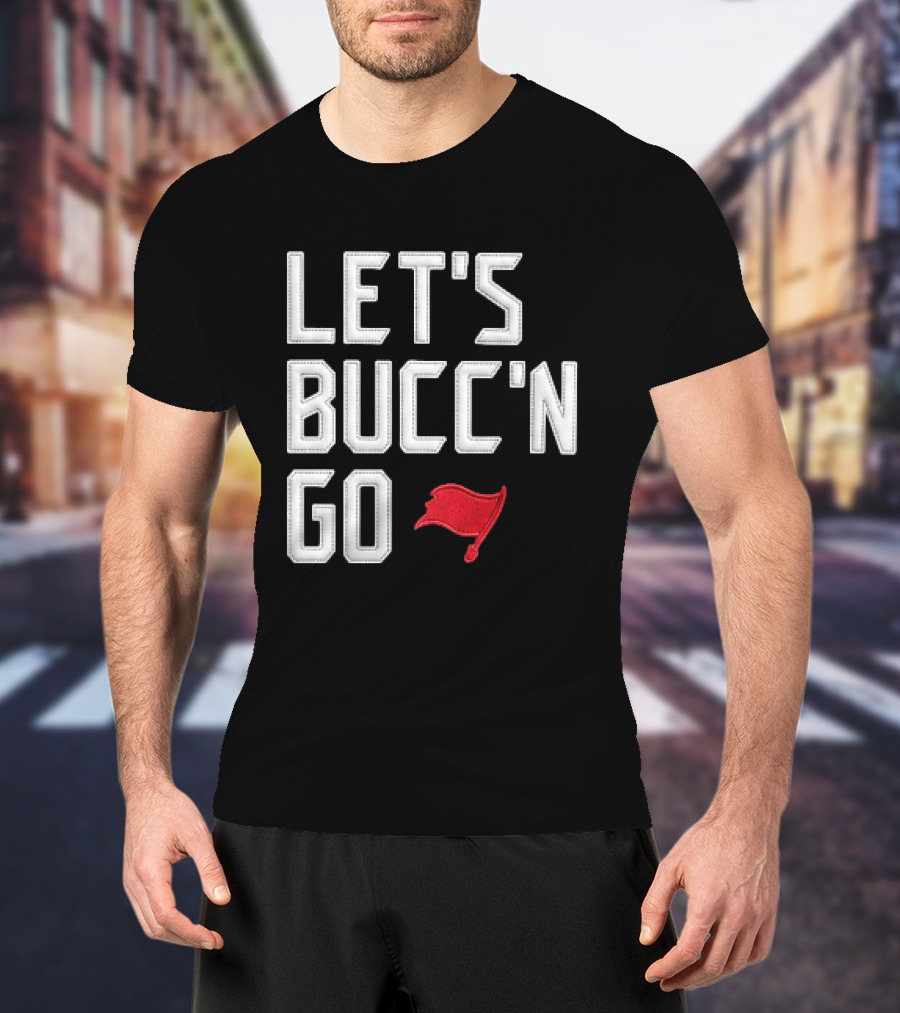 Let's Bucc'n Go Buccaneers Flag T-Shirt