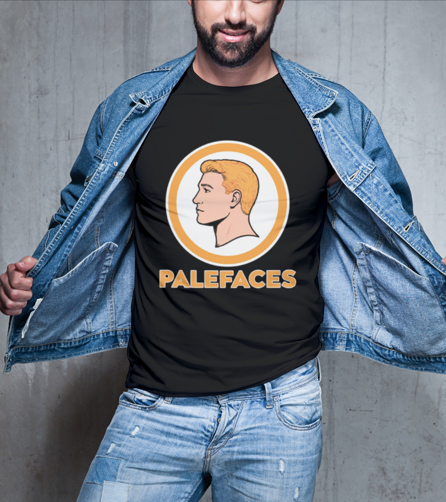 Caucasians Palefaces Orange Circle T-Shirt