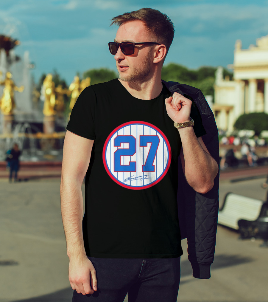 Vladimir Guerrero Number 27 Montreal Expos Team Signed Jersey Patch T-Shirt