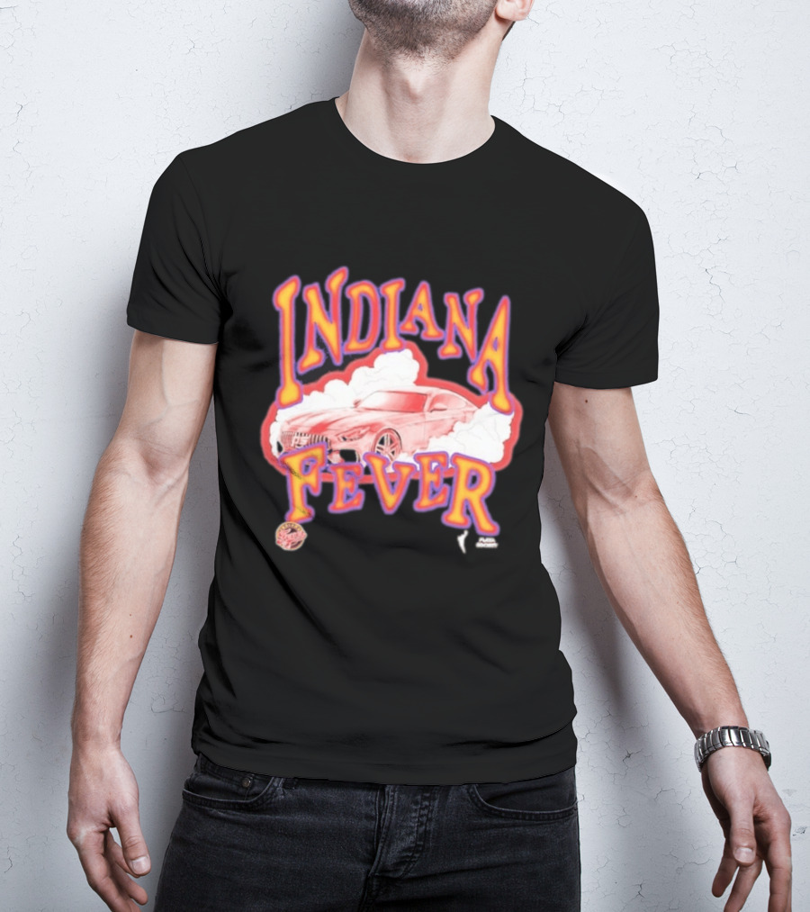 Indiana Fever Car Sketch Design WNBA Team Spirit T-Shirt
