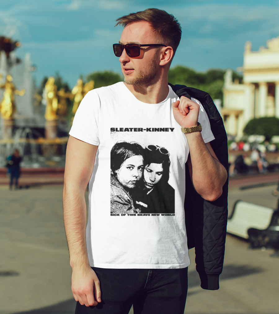 Enterthenight Gallery Store Sleater Kinney Sick Of This Brave New World T-Shirt