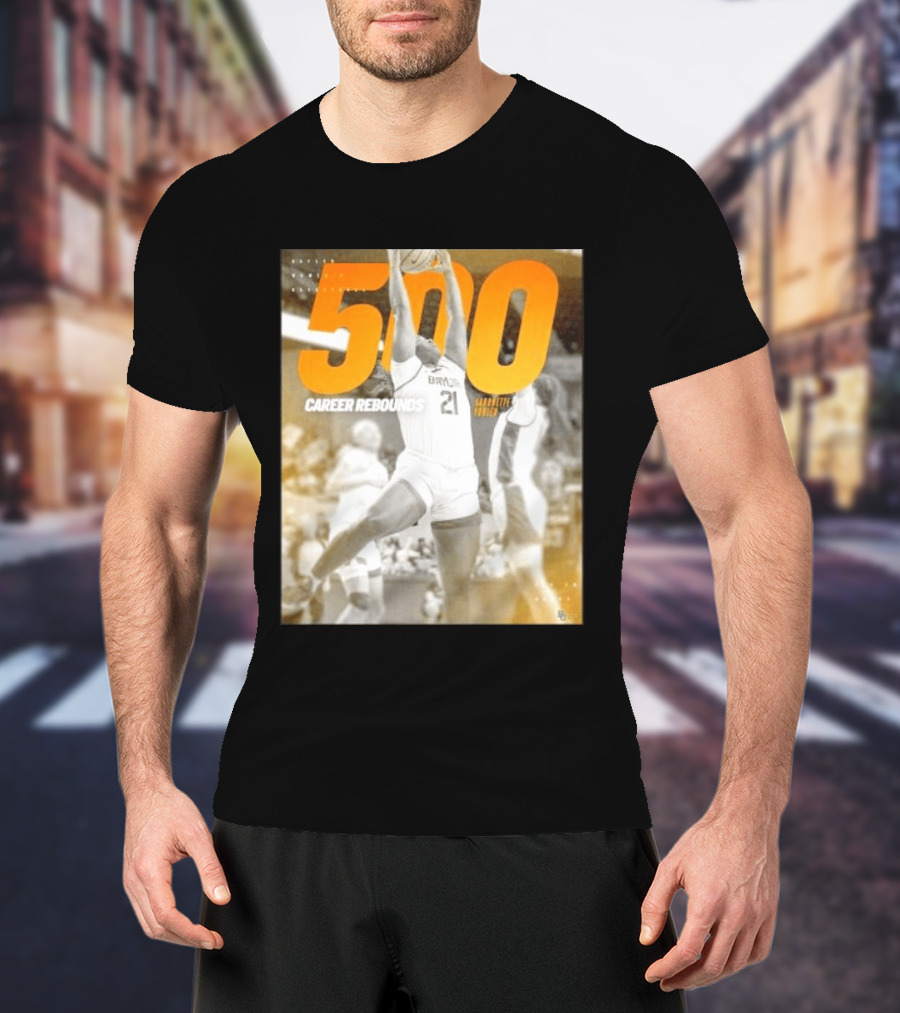 Baylor Bears Aaronette Vonleh 500 Career Rebounds T-Shirt