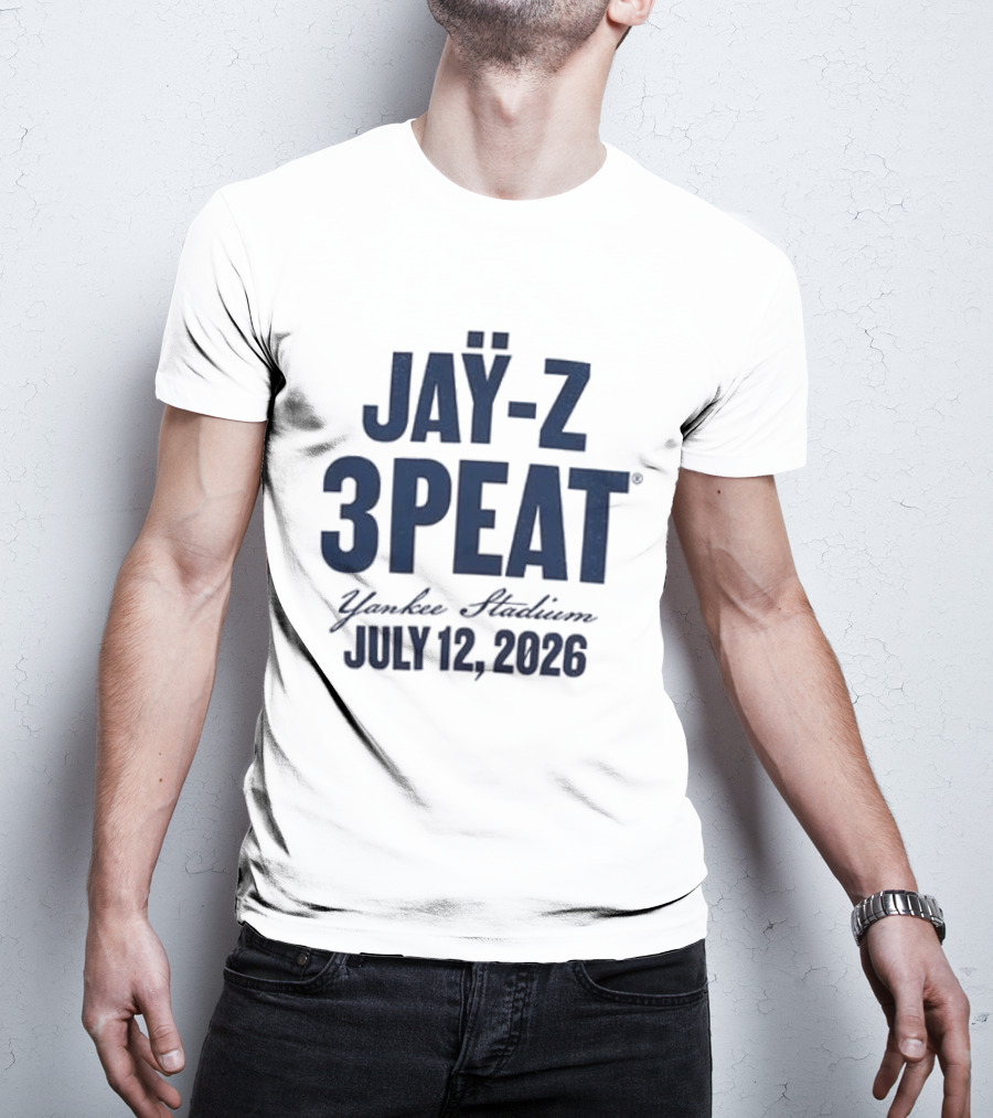 JAY Z 3PEAT Yankee Stadium July 12 2026 T-Shirt