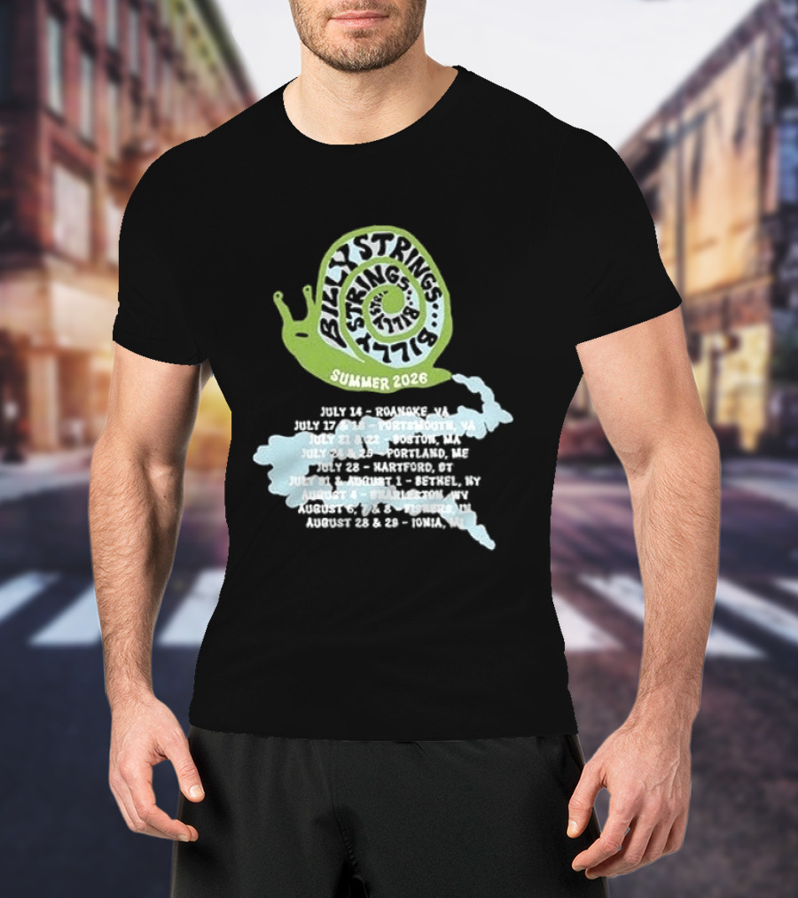 Billy Strings Summer 2026 Snail Tour Dates July August Schedule T-Shirt