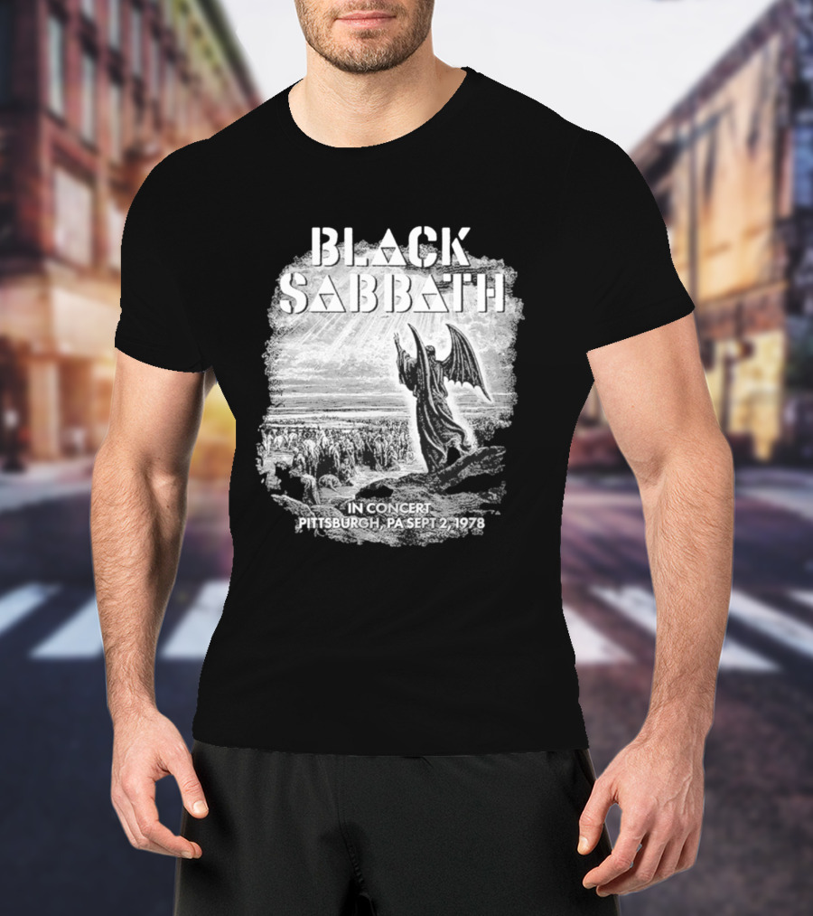 Black Sabbath In Concert Pittsburgh Pa Sept 2 1978 T-Shirt
