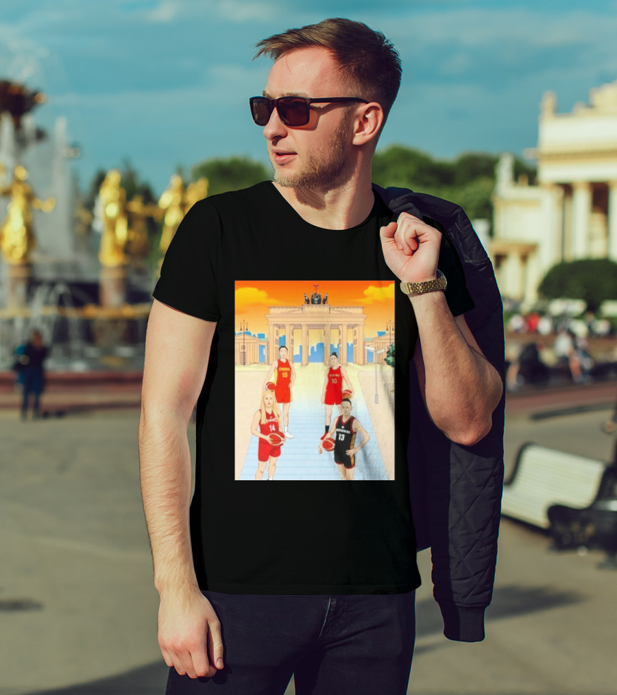 China 15 Espana 10 Hungary 14 Deutschland 13 Basketball Players Berlin T-Shirt