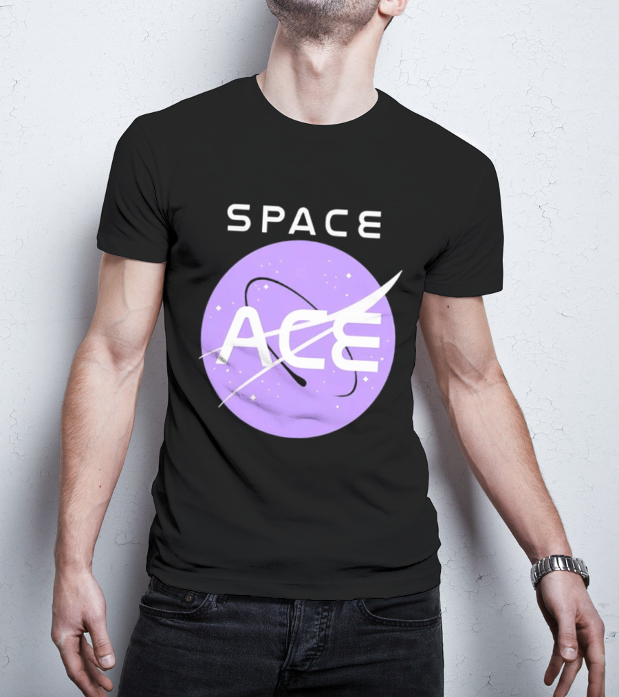 Space Ace NASA Astronomy Galaxy Iconic Insignia T-Shirt