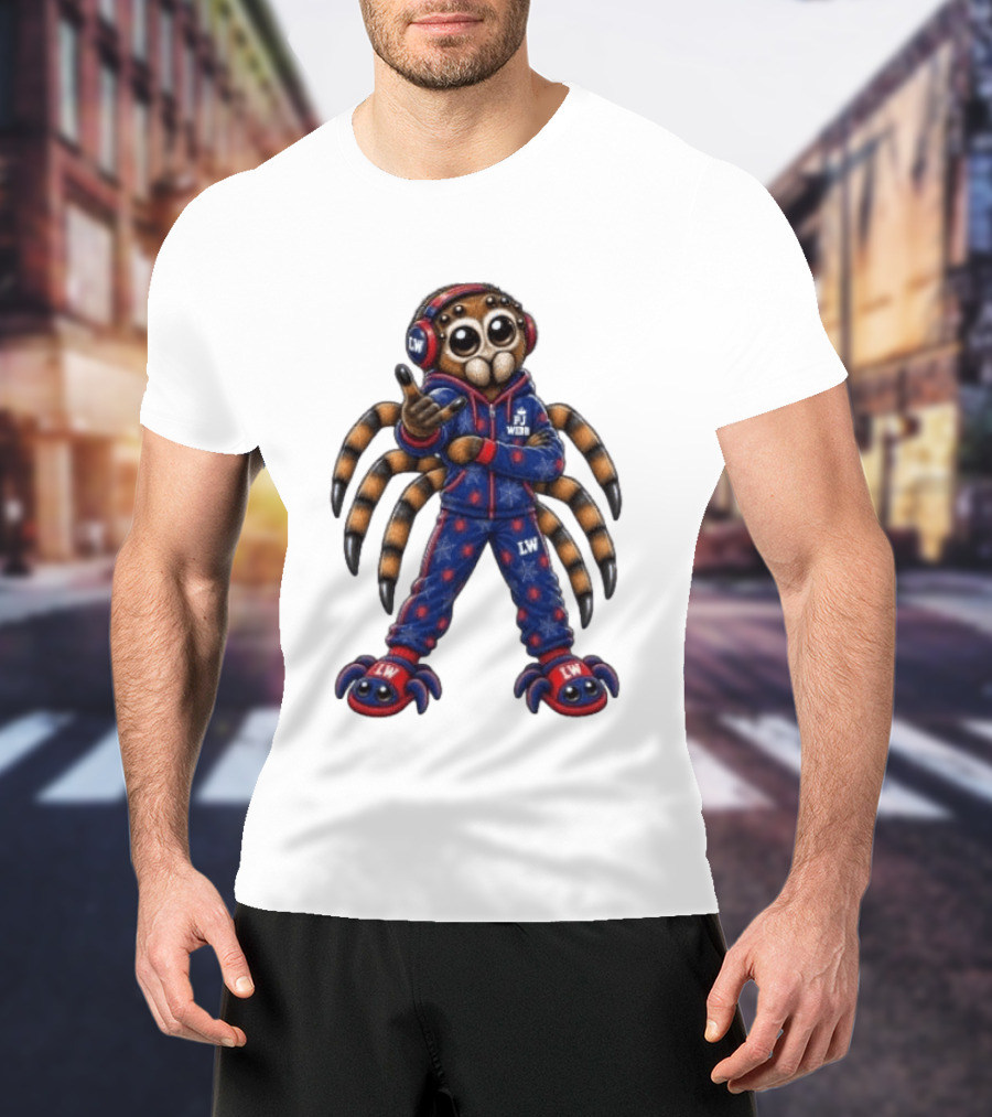 PJ Black Spidey PJ Webb LW Spider Character In Blue Red Outfit T-Shirt