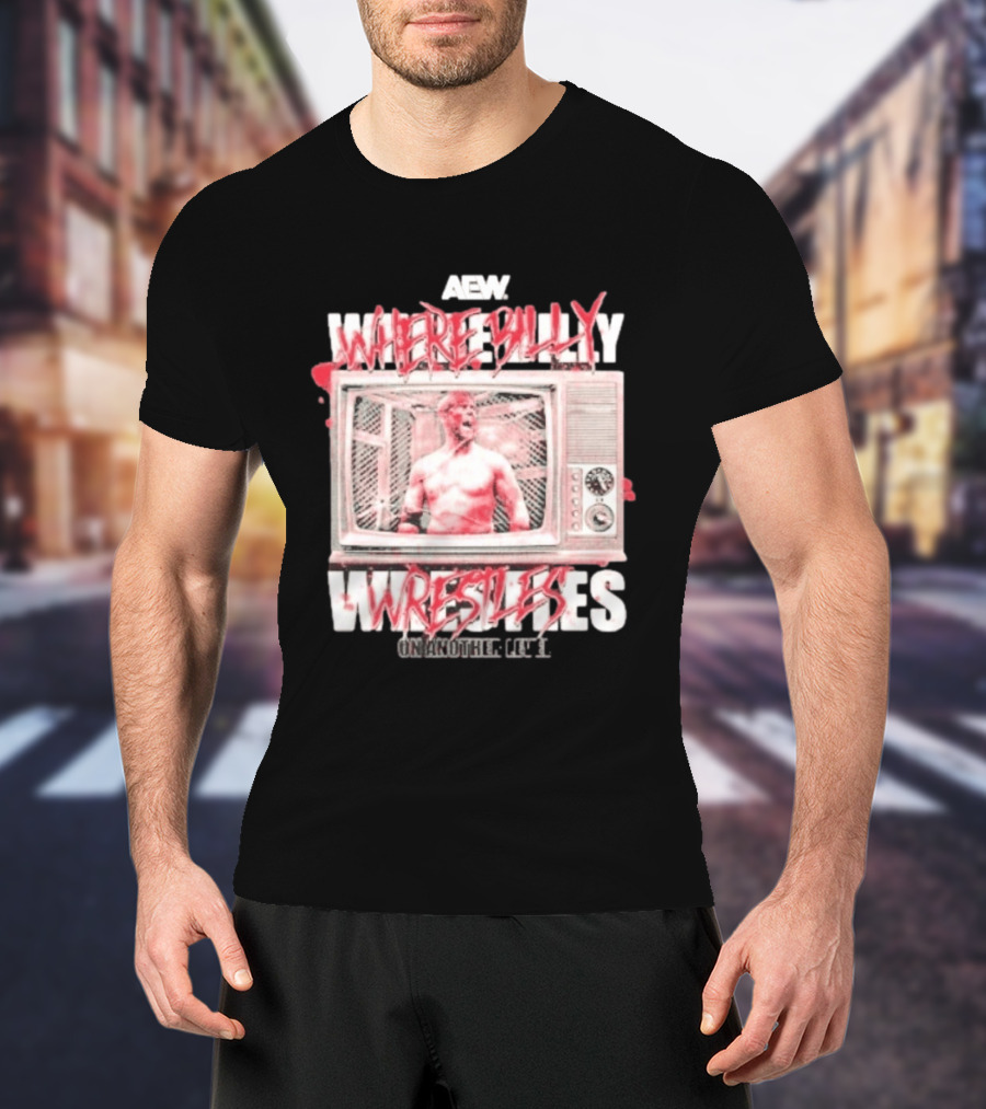 AEW Where Billy Wrestles TV Cage Match T-Shirt