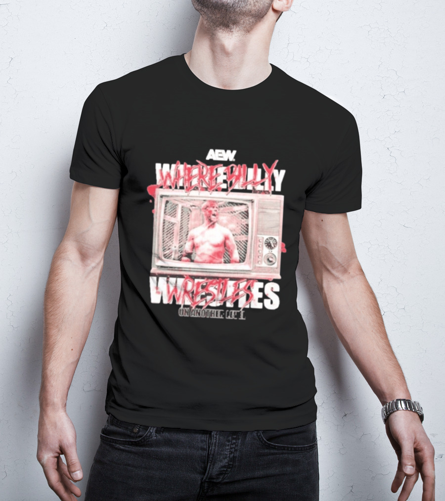 AEW Where Billy Wrestles TV Cage Match T-Shirt