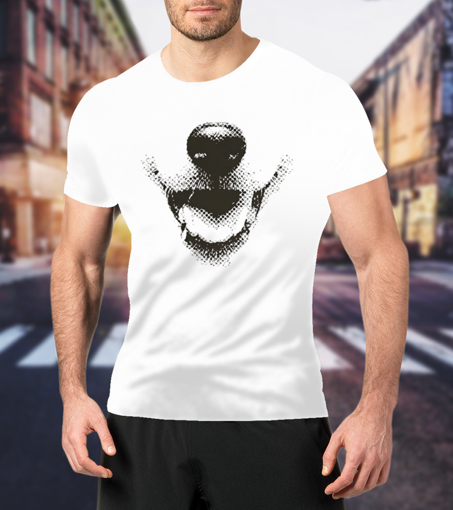 Smiley Neiro Shiba Dotwork T-Shirt