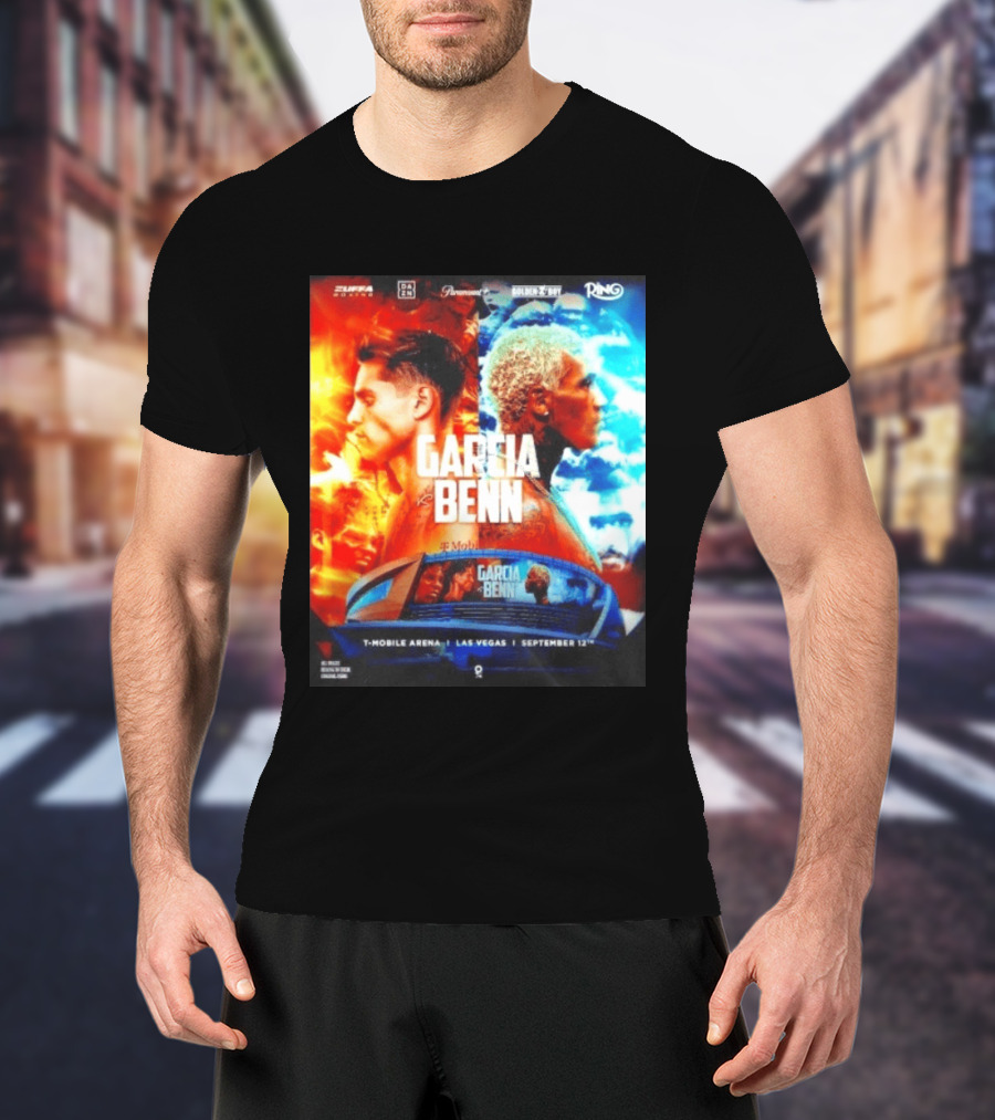 Garcia Vs Benn Live Fight DAZN Mobile Arena Las Vegas September 12th T-Shirt