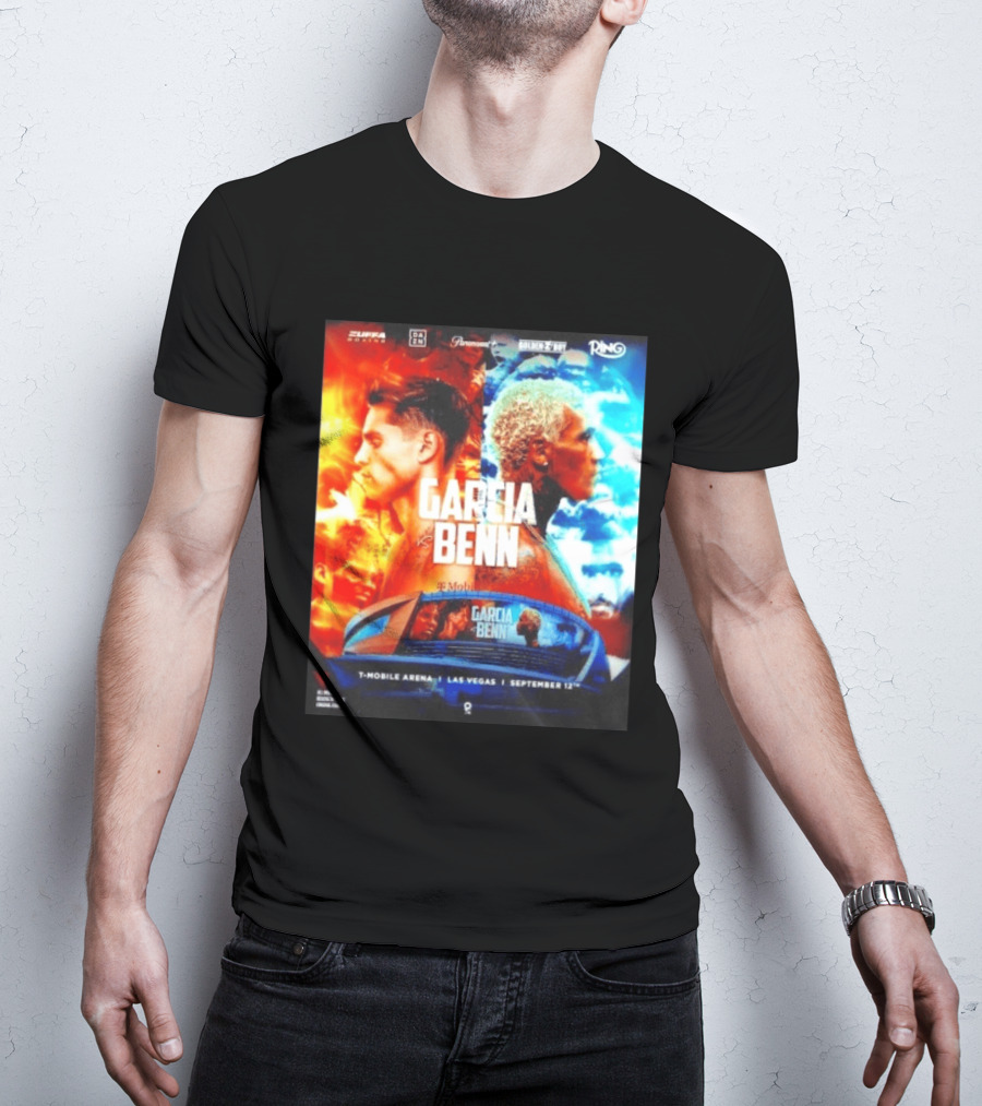 Garcia Vs Benn Live Fight DAZN Mobile Arena Las Vegas September 12th T-Shirt