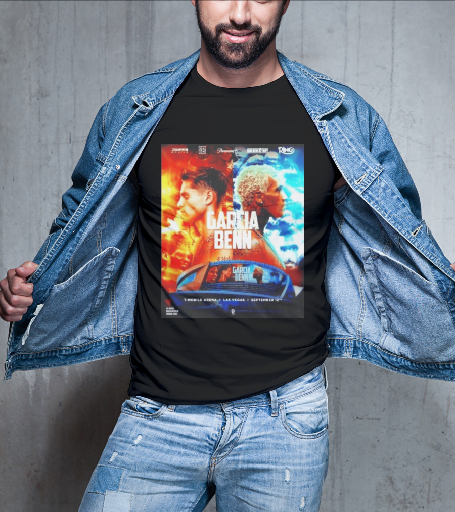 Garcia Vs Benn Live Fight DAZN Mobile Arena Las Vegas September 12th T-Shirt