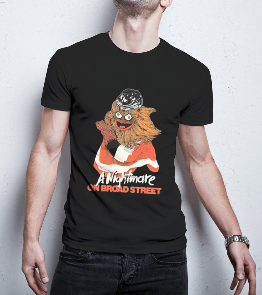 Philadelphia Flyers Gritty A Nightmare On Broad Street T-Shirt