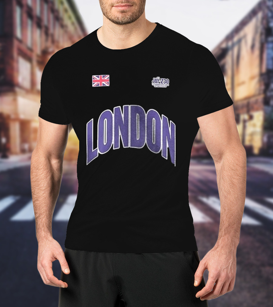 Jay Z London Pop Up Tottenham Hotspur Stadium Name And Number With Union Jack Flag T-Shirt