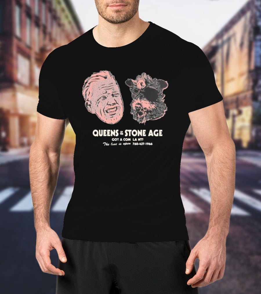 Queens Of The Stone Age Got A Compl La Nv The Line Is Open 760 437 1966 T-Shirt