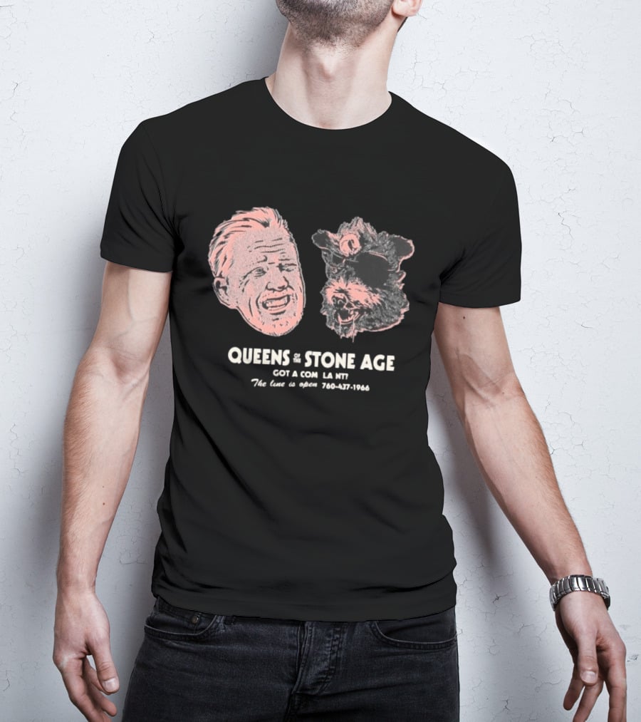 Queens Of The Stone Age Got A Compl La Nv The Line Is Open 760 437 1966 T-Shirt