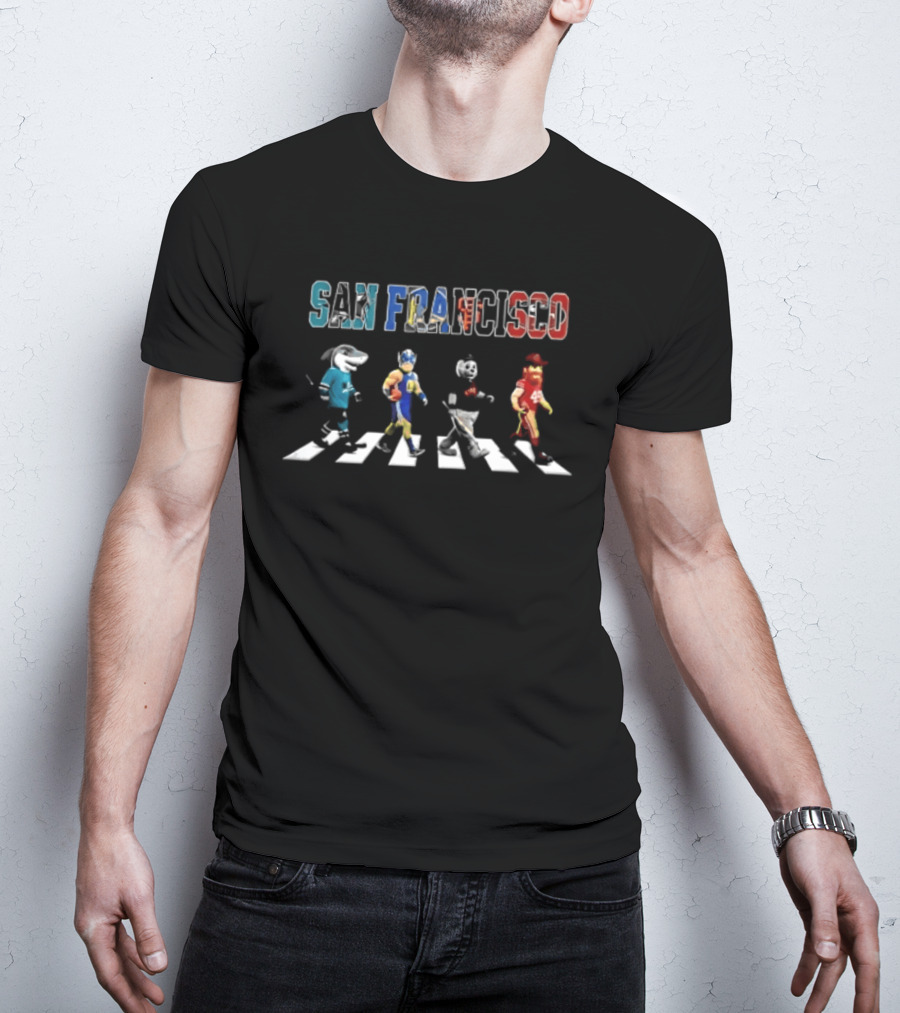 San Francisco Football Baseball Hockey Abbey Road Sports T-Shirt
