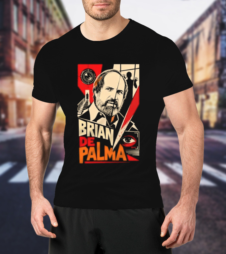 Brian De Palma Cinematic Visionary Red Eye Montages T-Shirt