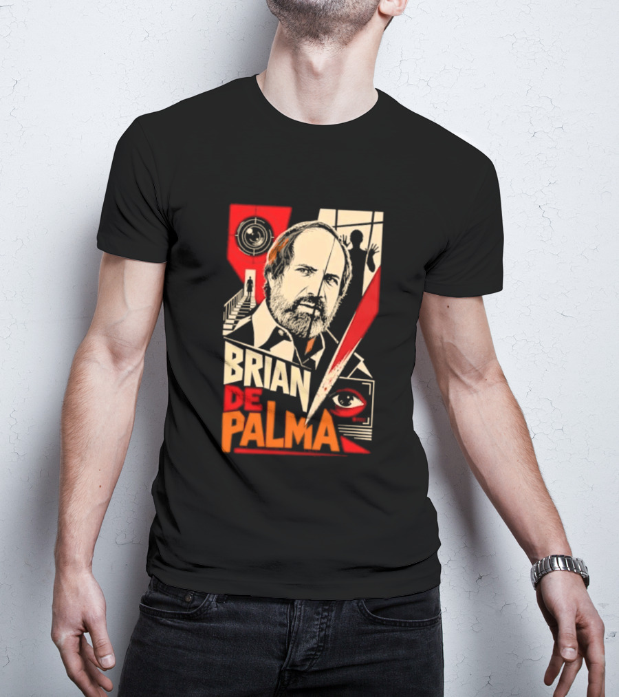 Brian De Palma Cinematic Visionary Red Eye Montages T-Shirt