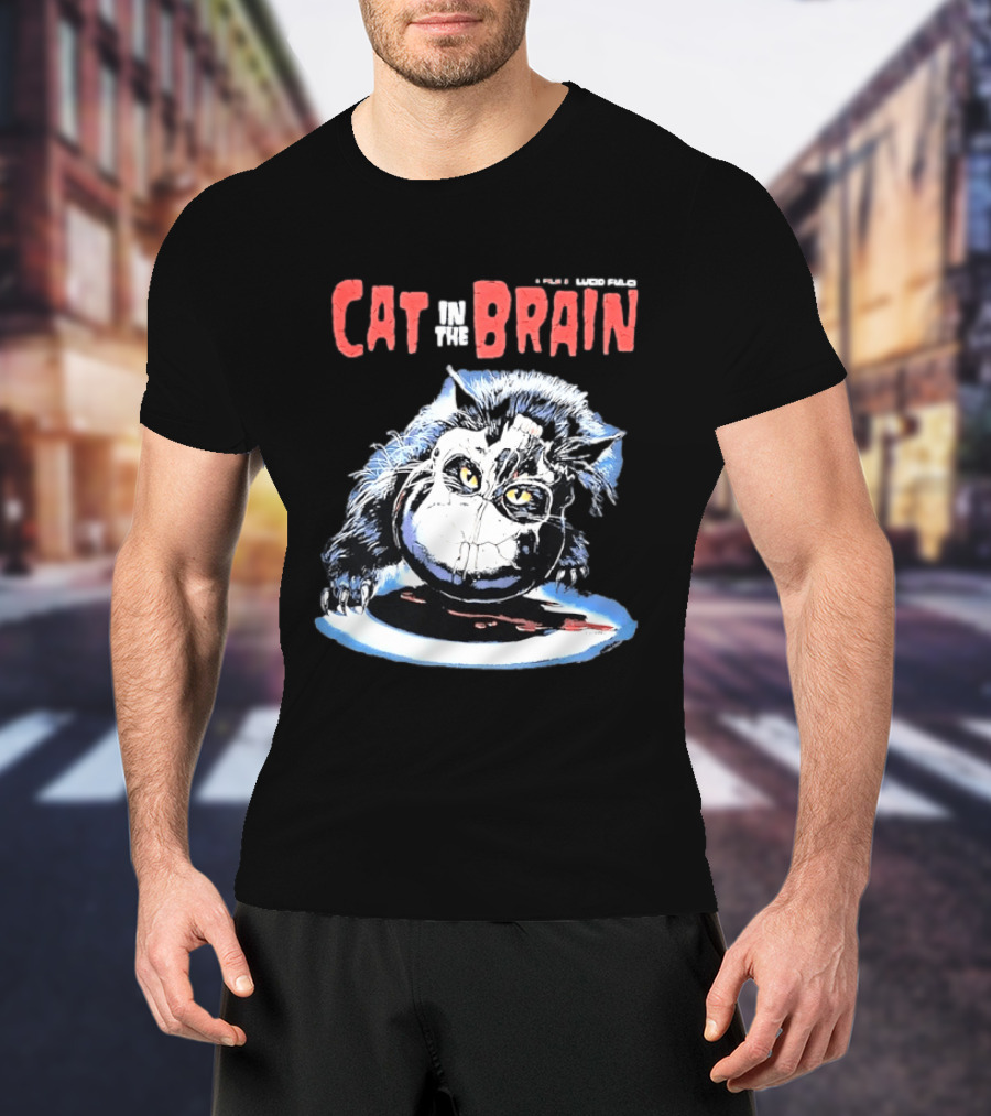 Lucio Fulci Cat In The Brain Horror Movie Graphic Novelty T-Shirt