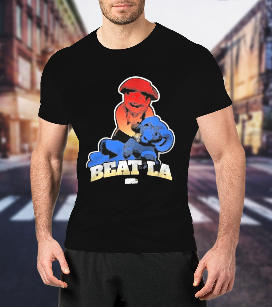 San Francisco 49ers Beat LA Rams Retro Style Football Rivalry T-Shirt