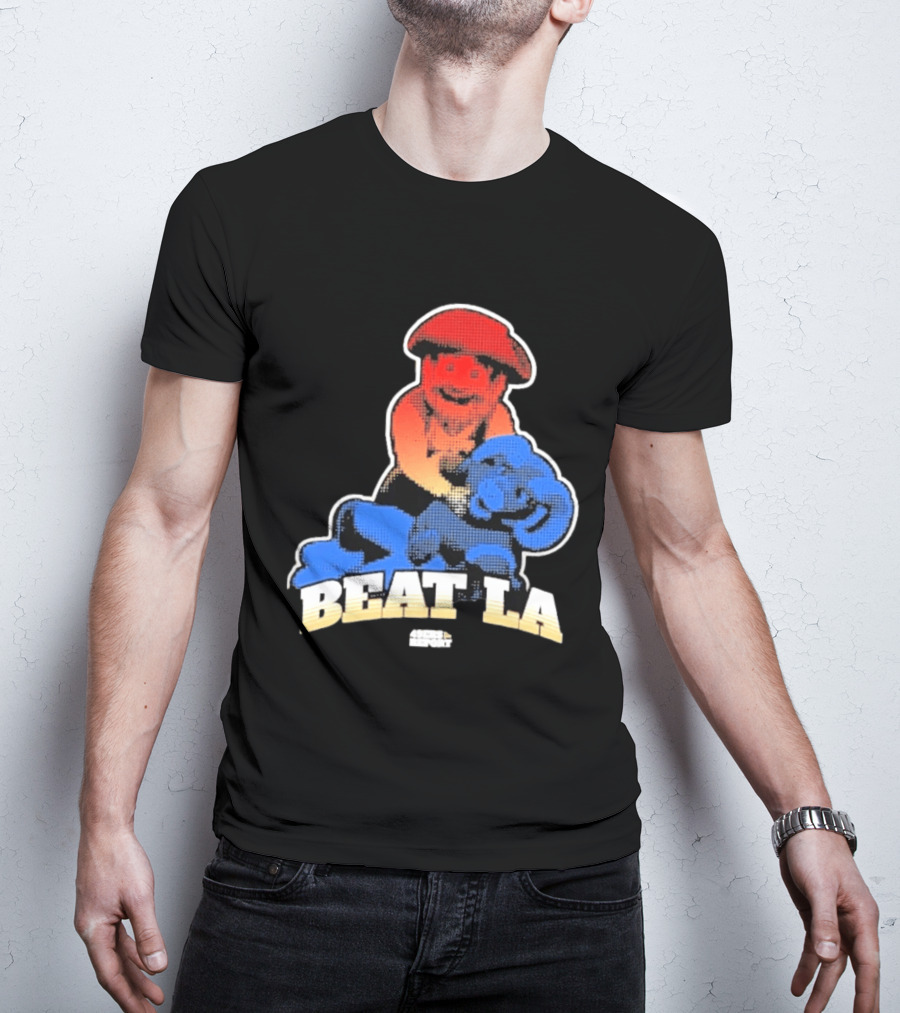 San Francisco 49ers Beat LA Rams Retro Style Football Rivalry T-Shirt