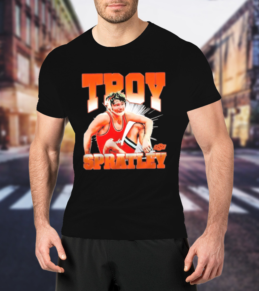 Troy Spratley OSU Oklahoma State Wrestling Player T-Shirt