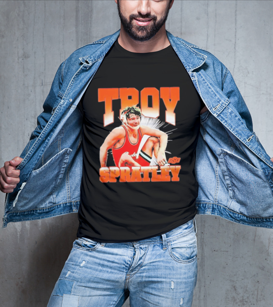 Troy Spratley OSU Oklahoma State Wrestling Player T-Shirt