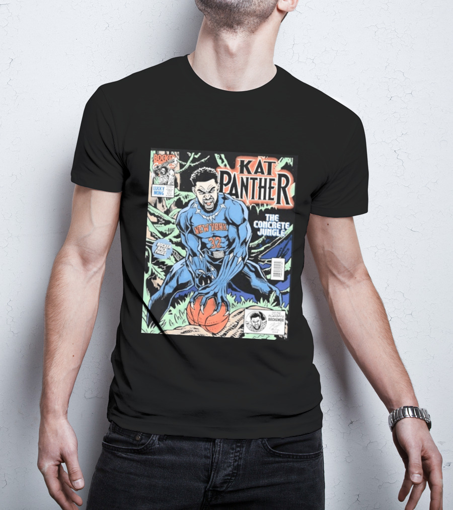 Kat Panther New York 32 The Concrete Jungle Comic Cover Booker Back Page T-Shirt