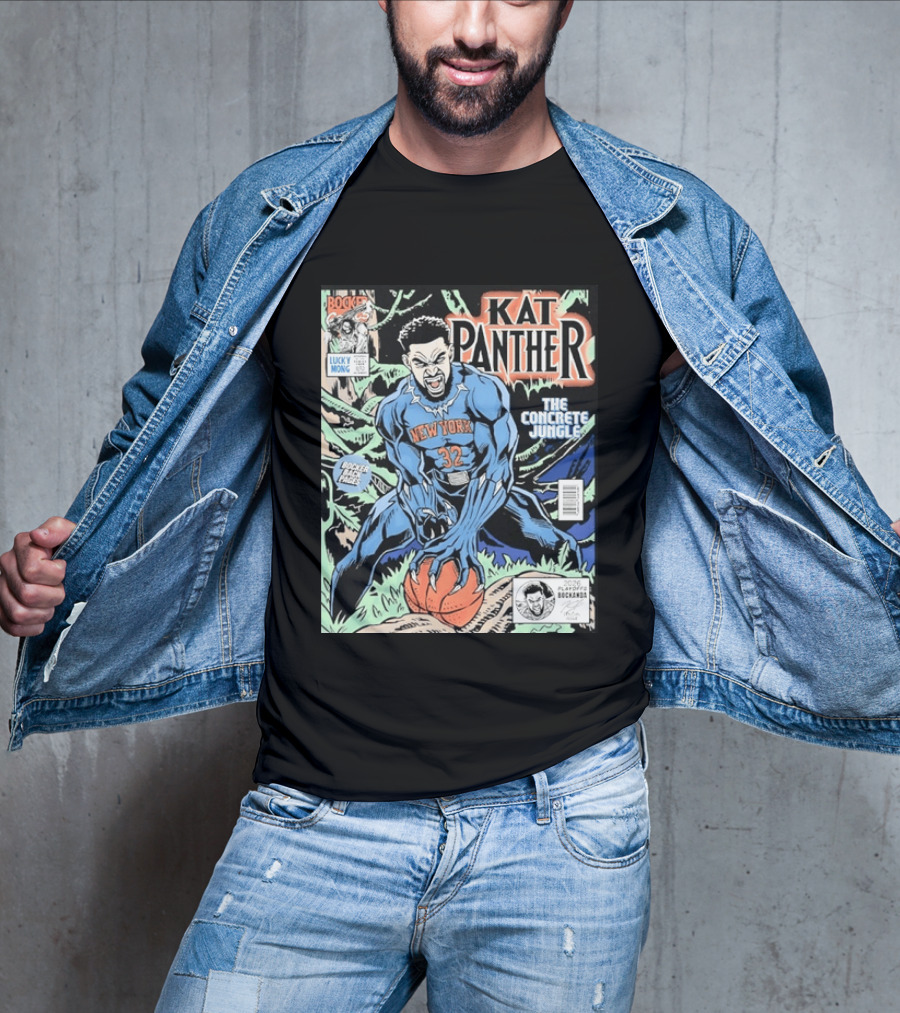 Kat Panther New York 32 The Concrete Jungle Comic Cover Booker Back Page T-Shirt