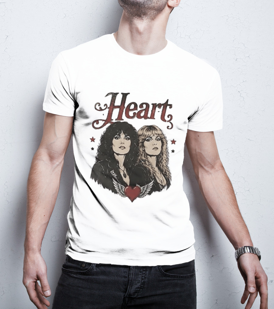Heart Band Sing Loud Love Wild With Iconic Duo T-Shirt