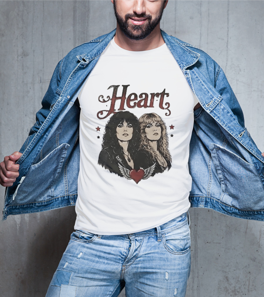 Heart Band Sing Loud Love Wild With Iconic Duo T-Shirt