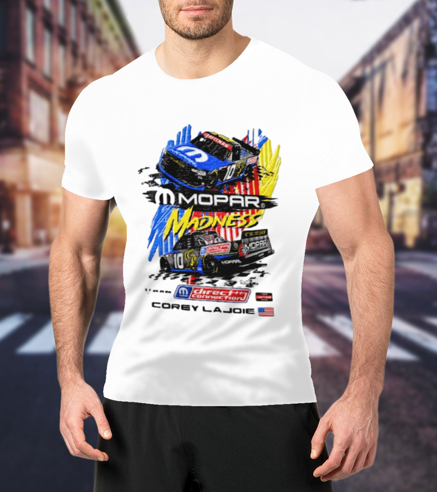 Kaulig Racing Corey LaJoie Mopar Madness 10 Direct Connection NASCAR 2023 T-Shirt